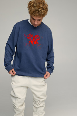 Світшот чоловічий OVERSIZE /no flis/