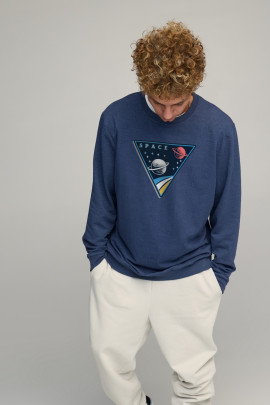 Світшот чоловічий OVERSIZE /no flis/