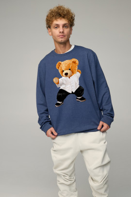 Світшот чоловічий OVERSIZE /no flis/