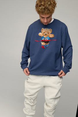 Світшот чоловічий OVERSIZE /no flis/