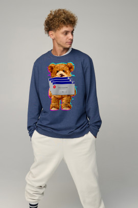 Світшот чоловічий OVERSIZE /no flis/