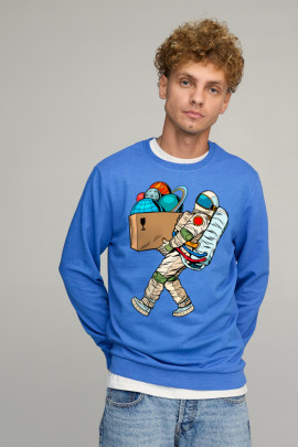 Світшот чоловічий BASIC /no flis/