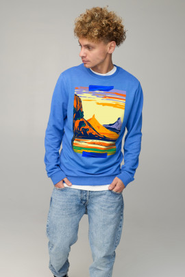 Світшот чоловічий BASIC /no flis/