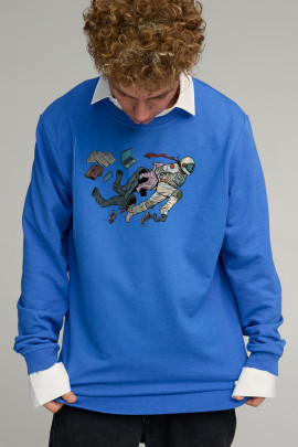 Світшот чоловічий OVERSIZE /no flis/