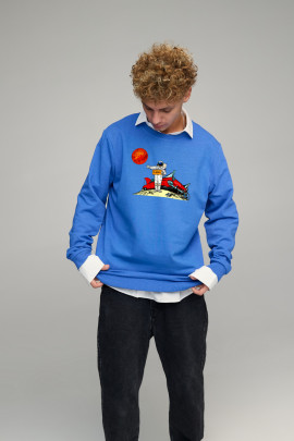 Світшот чоловічий OVERSIZE /no flis/