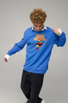 Світшот чоловічий OVERSIZE /no flis/