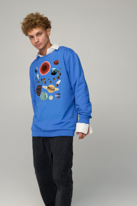 Світшот чоловічий OVERSIZE /no flis/