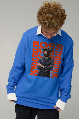 Світшот чоловічий OVERSIZE /no flis/