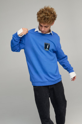 Світшот чоловічий OVERSIZE /no flis/