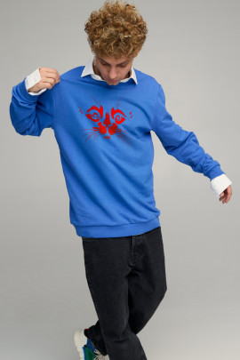 Світшот чоловічий OVERSIZE /no flis/