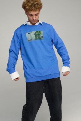 Світшот чоловічий OVERSIZE /no flis/