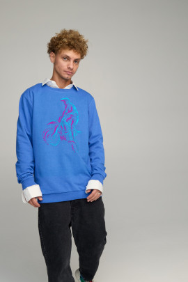 Світшот чоловічий OVERSIZE /no flis/