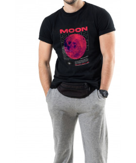 Футболка Trace of Space чоловіча чорна  "Moon"