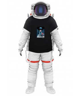 Футболка Trace of Space чоловіча чорна  "Space market"