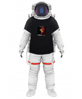 Футболка Trace of Space чоловіча чорна  "The sky has no limit"