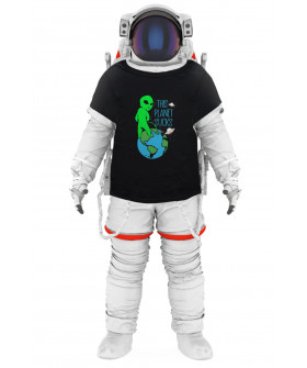 Футболка Trace of Space чоловіча чорна  "this planet sucks"