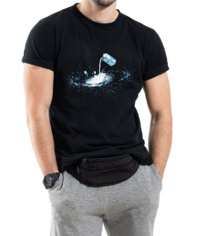 Футболка Trace of Space чоловіча чорна  "space milk"