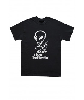 Футболка Trace of Space чоловіча чорна  "don`t stop believin"