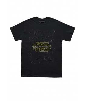 Футболка Trace of Space чоловіча чорна  "pew pew"