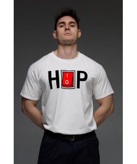 Футболка Aspirine чоловіча біла   "HIP/HOP"