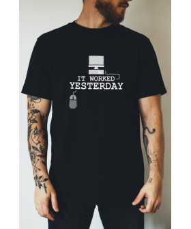 Футболка Ctrl+ "It worked yesterday"