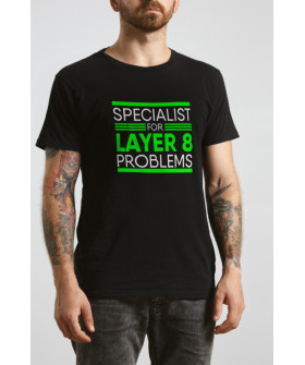 Футболка Ctrl+ "Specialist for layer 8 problems"