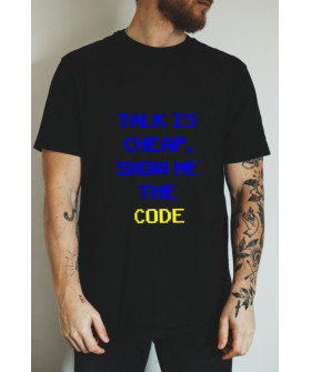 Футболка Ctrl+ "Talk is cheap, show me the code"