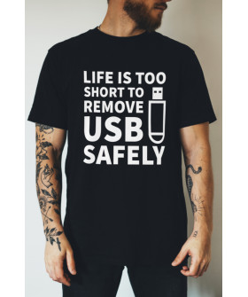 Футболка Ctrl+ "Life is too..."