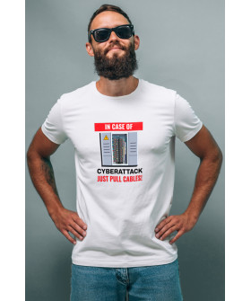 Футболка Ctrl+ чоловіча біла  "In case of..."