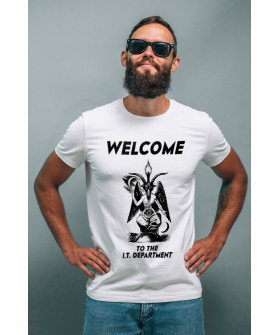 Футболка Ctrl+ чоловіча біла  "Welcome"