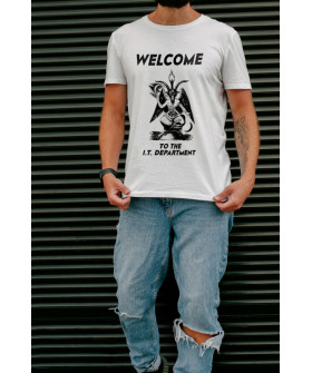 Футболка Ctrl+ чоловіча біла  "Welcome"