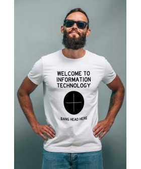 Футболка Ctrl+ чоловіча біла  "Welcome to..."