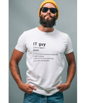 Футболка Ctrl+ чоловіча біла  "It guy..."