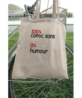Еко-сумка шопер Ctrl+ натуральний  "100% comic sans 0% humor " 