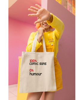 Еко-сумка шопер Ctrl+ натуральний  "100% comic sans 0% humor " 