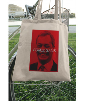 Еко-сумка шопер Ctrl+ натуральний  "Comic sans " 