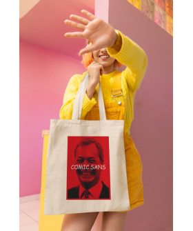 Еко-сумка шопер Ctrl+ натуральний  "Comic sans " 
