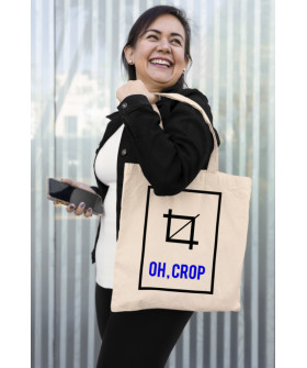 Еко-сумка шопер Ctrl+ натуральний  "Oh, crop" 