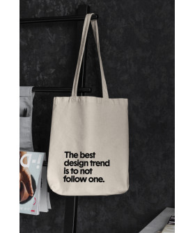 Еко-сумка шопер Ctrl+ натуральний  "The best design trend is to not follow one" 