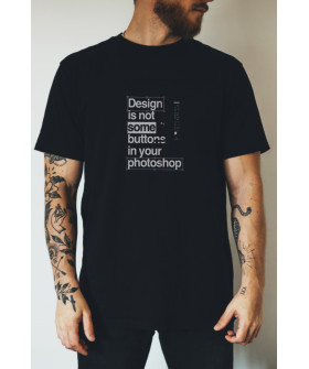 Футболка Ctrl+ "Design is not some buttons in your photoshop"