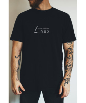 Футболка Ctrl+ "Linux. <__It all starts here"