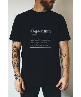 Футболка чорна чоловіча Ctrl+ "al-go-rithm"