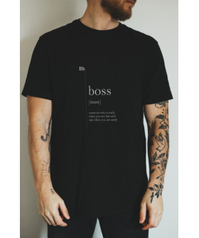 Футболка чорна чоловіча Ctrl+ "BOSS"