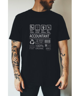 Футболка чорна чоловіча Ctrl+ "Accountant"