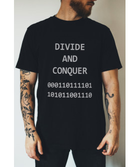 Футболка чорна чоловіча Ctrl+ "Divide and Conquer"
