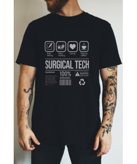 Футболка чорна чоловіча Ctrl+ "Surgical tech"