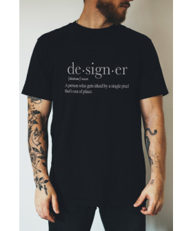 Футболка чорна чоловіча Ctrl+ "de-sign-er"