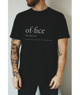Футболка чорна чоловіча Ctrl+ "of-fice"