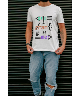 Футболка біла чоловіча Ctrl+ "Programmer"