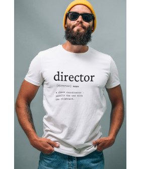 Футболка біла чоловіча Ctrl+ "director"